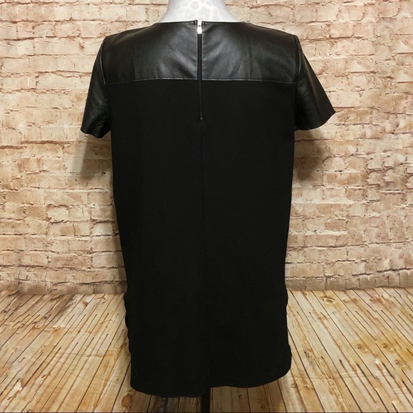 Ann Taylor Faux-Leather Trimmed Tunic - Picture 4 of 8